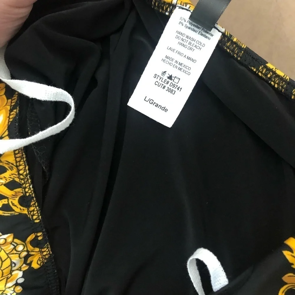 Black and‎ gold tube  dress nwt